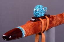 Amboyna Burl Native American Flute, Minor, Mid F#-4, #I40L